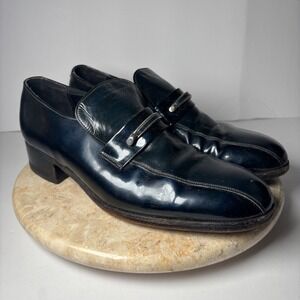 Mens Florsheim Designer Collection Patent Leather Loafers Slip On Dress Shoe 9 E